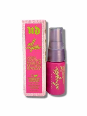 Urban Decay All Nighter Makeup Setting Spray – Hot Pink & Neon Yellow Accents